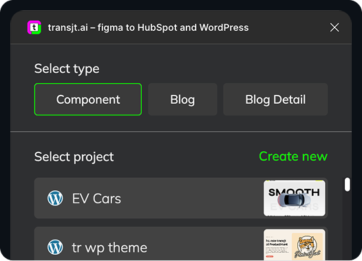 Figma Plugin to WordPress and HubSpot