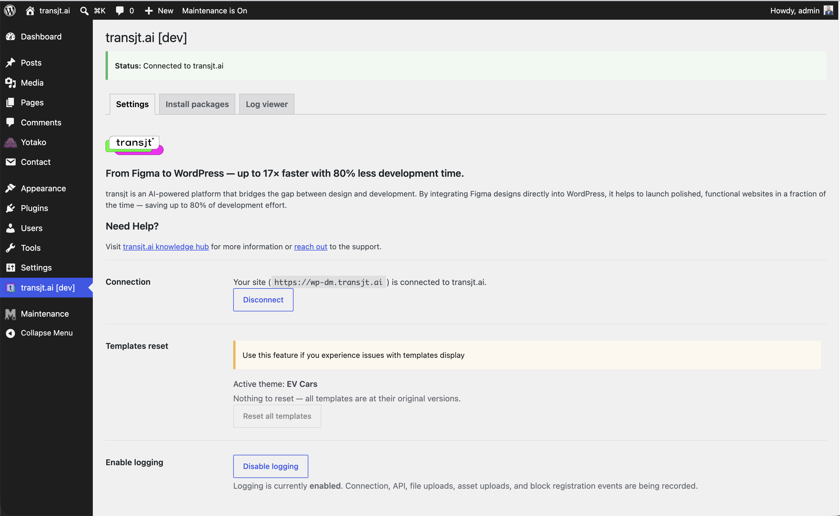 Figma zu WordPress Plugin