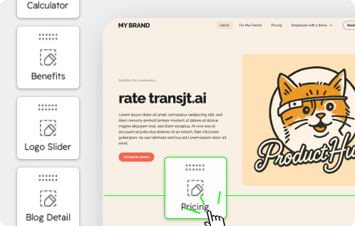 HubSpot Modules Drag and Drop
