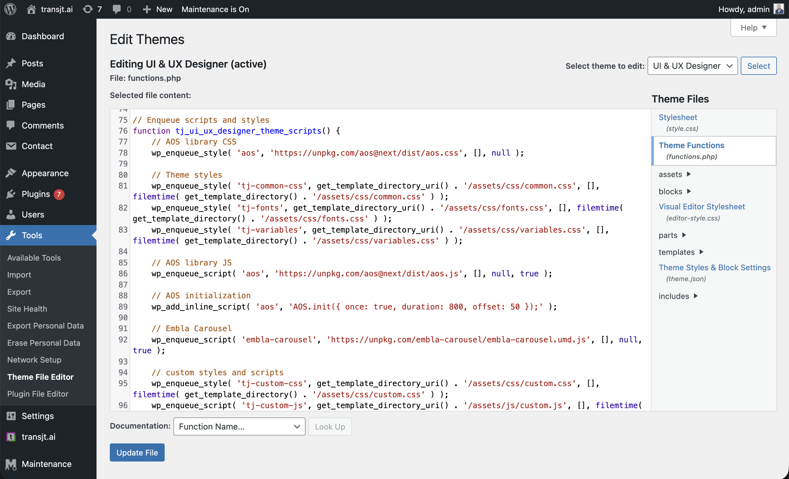 transjt-ai-wordpress-clean-code